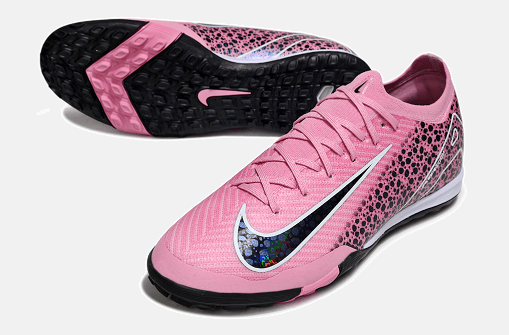 Chuteira Society Nike Air Zoom Mercurial Vapor 16 Elite TF - Rosa e Preta - Tevo Sports SPORT*