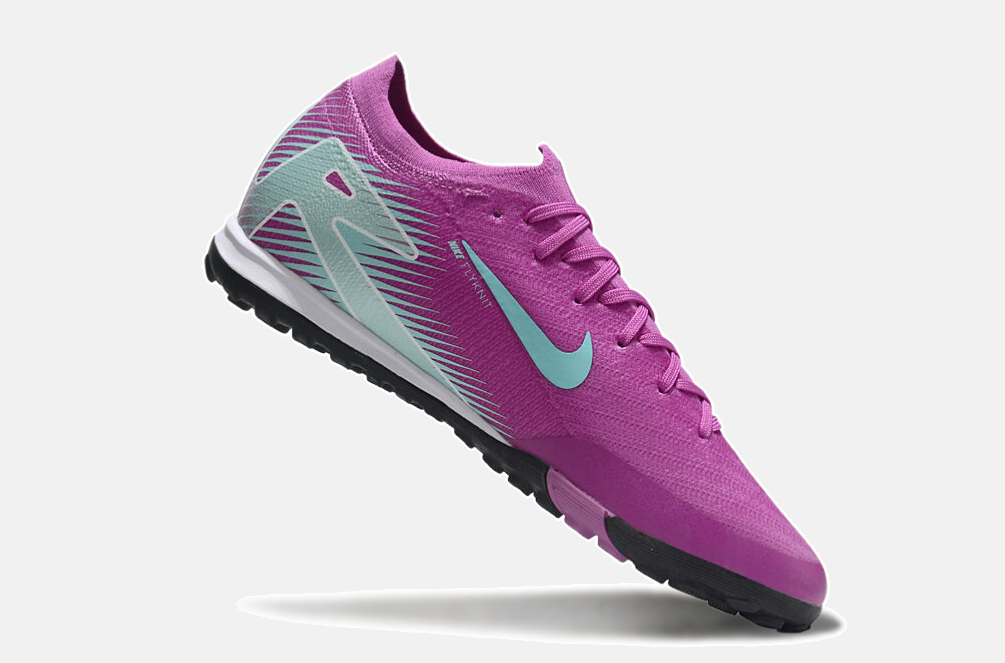 Chuteira Society Nike Air Zoom Mercurial Vapor 16 Elite TF - Roxa e Azul - imagem 5