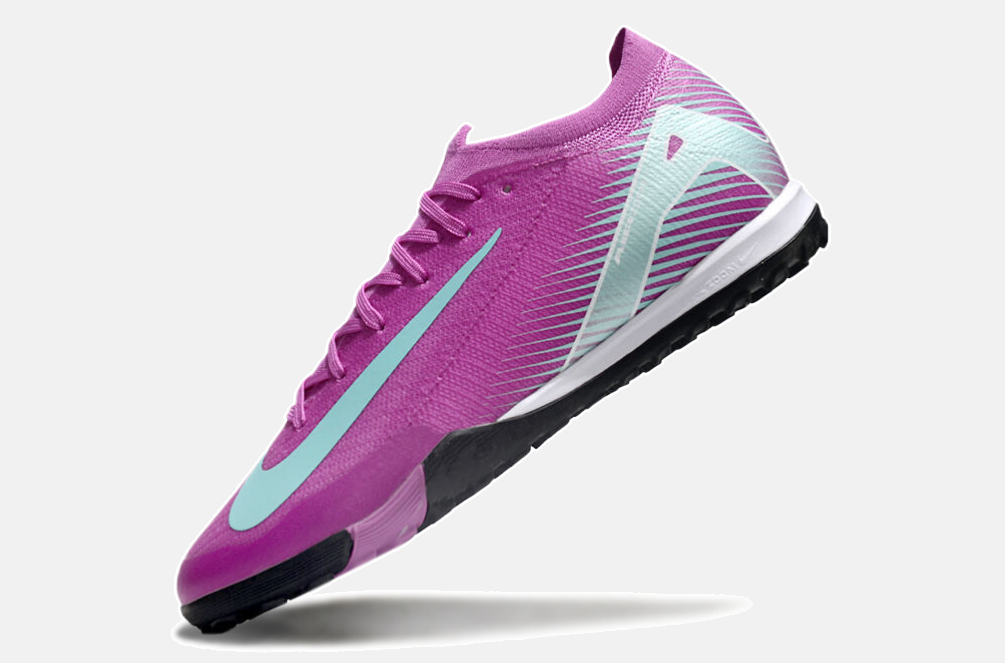 Chuteira Society Nike Air Zoom Mercurial Vapor 16 Elite TF - Roxa e Azul - imagem 4