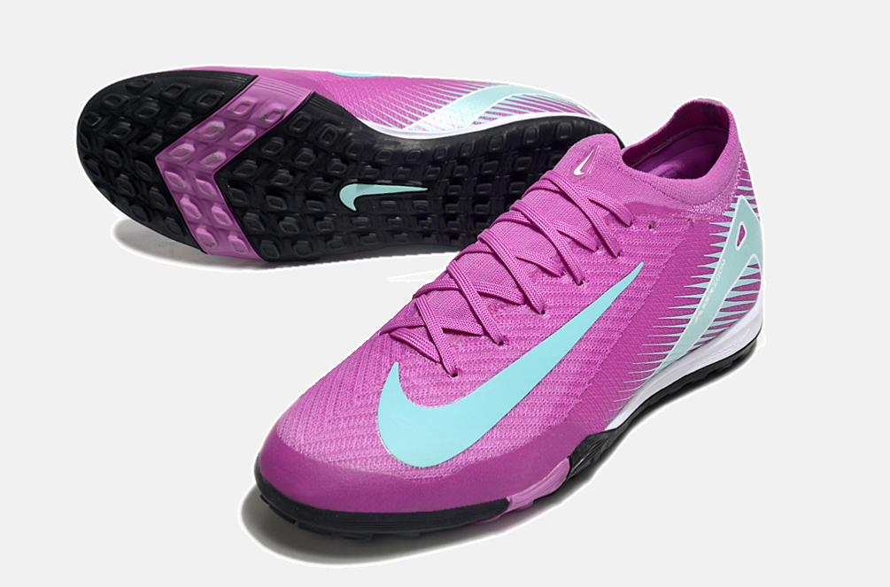 Chuteira Society Nike Air Zoom Mercurial Vapor 16 Elite TF - Roxa e Azul - imagem 7