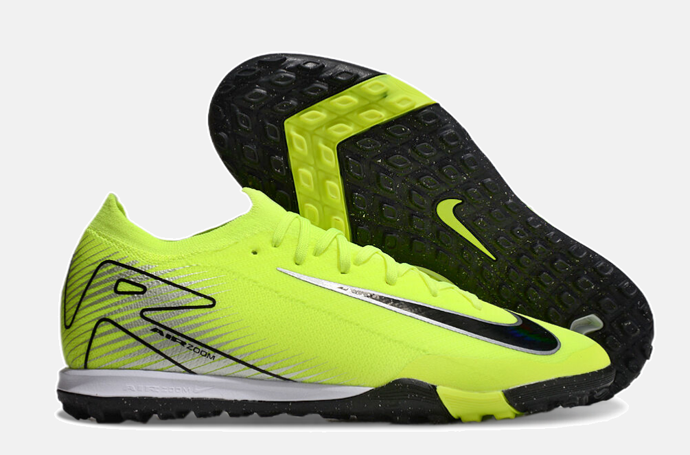 Chuteira Society Nike Air Zoom Mercurial Vapor 16 Elite TF - Verde e Preto - imagem 8