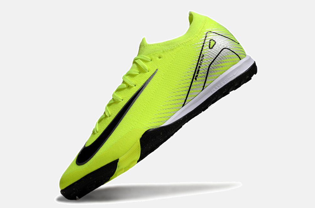 Chuteira Society Nike Air Zoom Mercurial Vapor 16 Elite TF - Verde e Preto - imagem 6