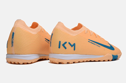 Chuteira Society Nike Air Zoom Mercurial Vapor 16 Killian Mbappe Elite TF - Laranja e Azul - Tevo Sports SPORT*