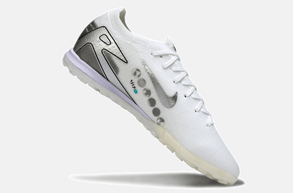 Chuteira Society Nike Air Zoom Mercurial Vapor 16 Vini JR Elite TF - Branca e Cinza - Tevo Sports SPORT*