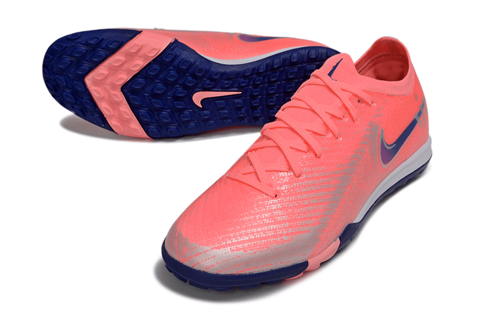 Chuteira Society Nike Air Zoom Mercurial Vapor 16 Vini Jr Elite TF - Rosa - Tevo Sports SPORT*