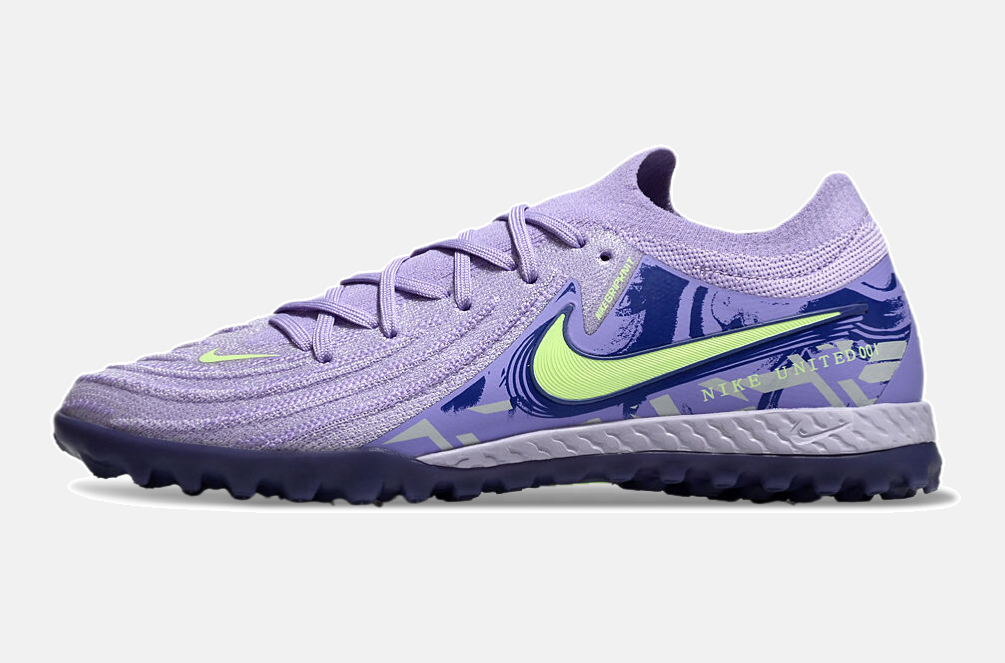 Chuteira Society Nike Phantom GX II TF - Roxa e Verde - imagem 4