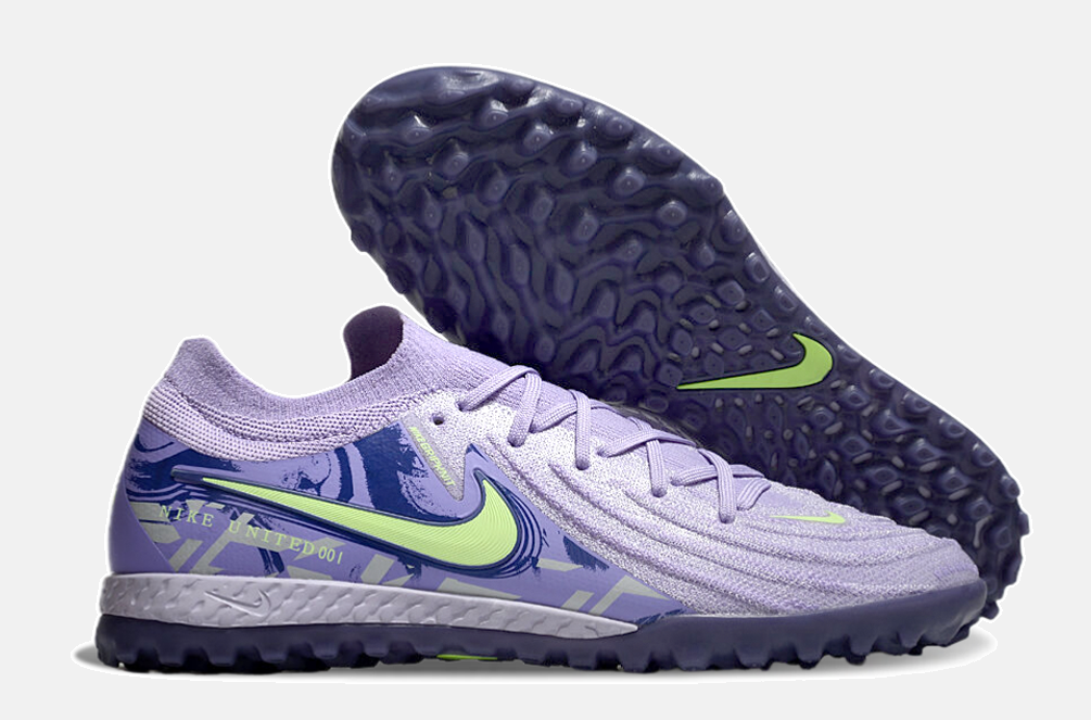 Chuteira Society Nike Phantom GX II TF - Roxa e Verde - imagem 8