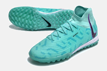 Chuteira Society Nike Phantom Luna II TF - Azul, Preta e Roxa - detalhe