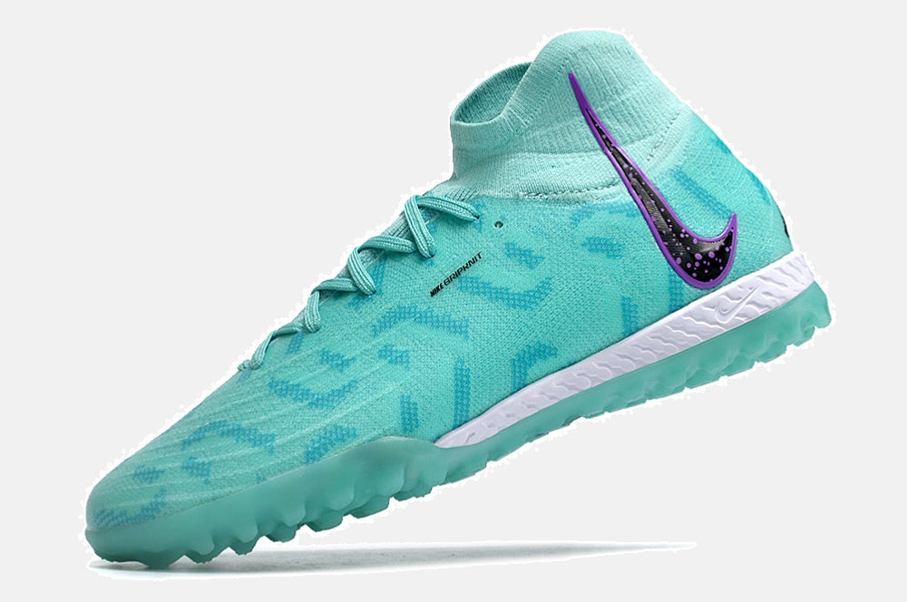 Chuteira Society Nike Phantom Luna II TF - Azul, Preta e Roxa - imagem 5