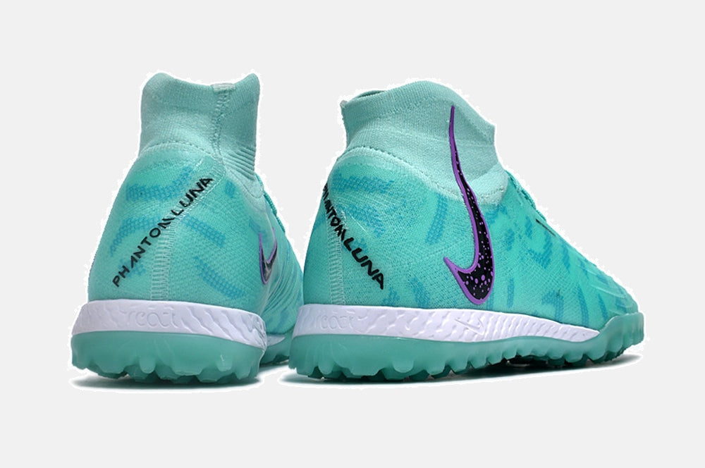 Chuteira Society Nike Phantom Luna II TF - Azul, Preta e Roxa - imagem 7