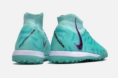 Chuteira Society Nike Phantom Luna II TF - Azul, Preta e Roxa - imagem 7