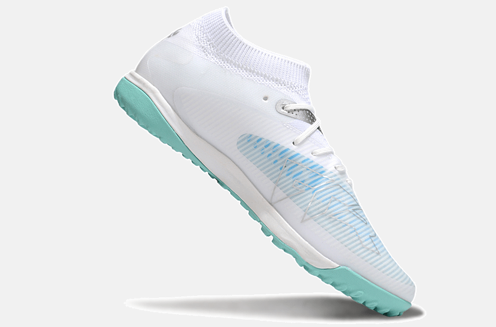 Chuteira Society Puma Future 8 TF - Branca e Azul - Tevo Sports SPORT*