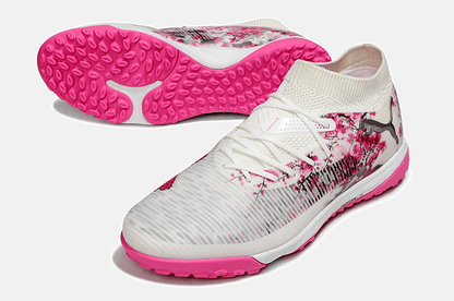 Chuteira Society Puma Future 8 TF - Branca e Rosa - Tevo Sports SPORT*