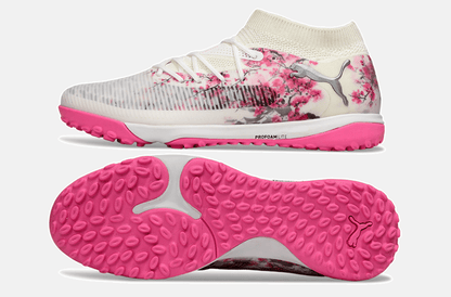 Chuteira Society Puma Future 8 TF - Branca e Rosa - Tevo Sports SPORT*