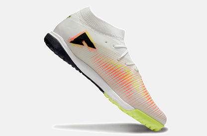 Chuteira Society Puma Future 8 TF - Branca, Laranja e Verde - Tevo Sports SPORT*