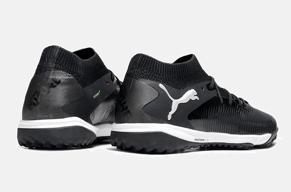 Chuteira Society Puma Future 8 TF - Preta, Branca e Verde - Eclipse Pack - Tevo Sports SPORT*