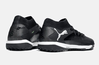 Chuteira Society Puma Future 8 TF - Preta, Branca e Verde - Eclipse Pack - Tevo Sports SPORT*