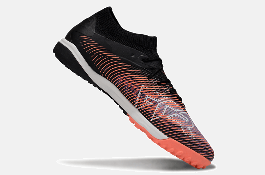 Chuteira Society Puma Future 8 TF - Preta, Roxa e Laranja - Unlimited Pack - Tevo Sports SPORT*
