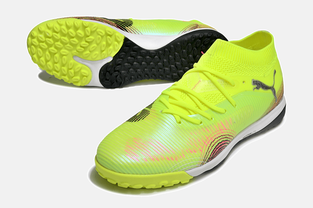 Chuteira Society Puma Future 8 TF - Verde, Preta e Branca - Audacity Pack - Tevo Sports SPORT*