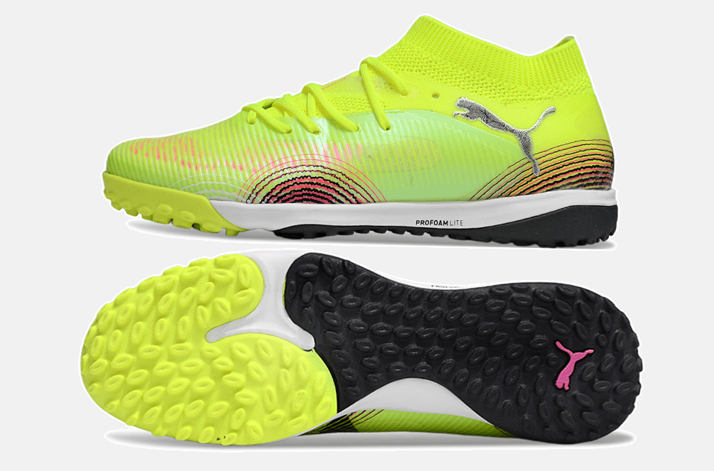 Chuteira Society Puma Future 8 TF - Verde, Preta e Branca - Audacity Pack - Tevo Sports SPORT*