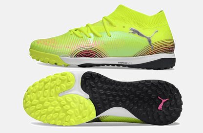 Chuteira Society Puma Future 8 TF - Verde, Preta e Branca - Audacity Pack - Tevo Sports SPORT*