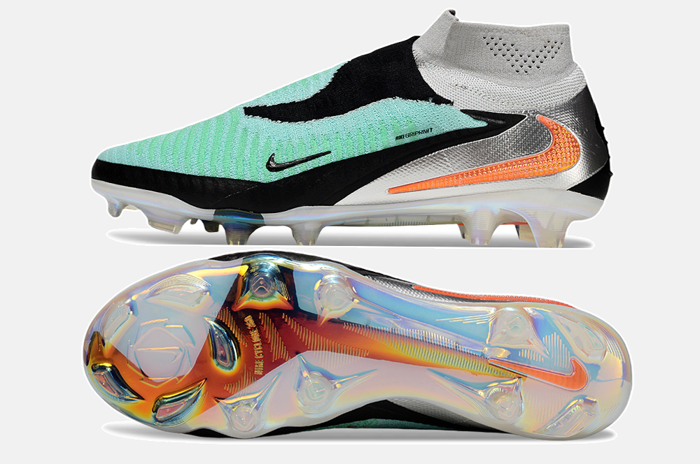 Chuteira Nike Phantom 6 Elite FG - Azul e Branco - vista traseira