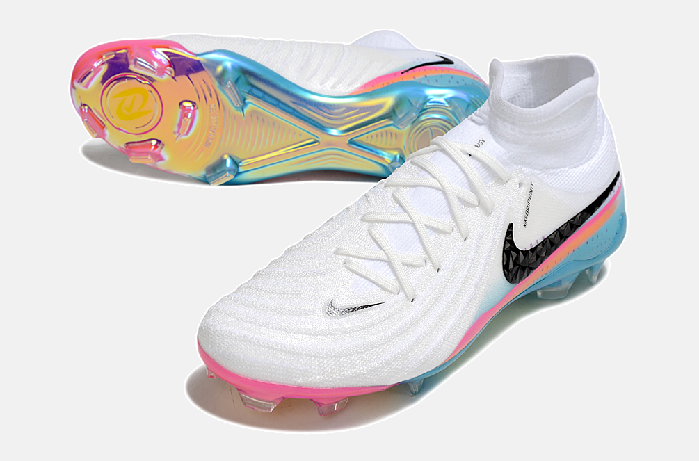 Nike Phantom Luna Elite FG - Branca, Rosa, Laranja e Azul - detalhe