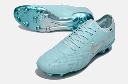 Nike Tiempo Legend 10 FG -  Azul e Prata - Edição Especial - detalhe