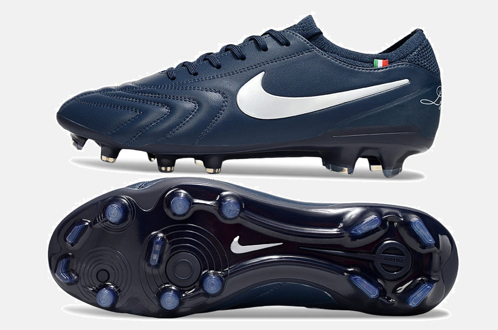Nike Tiempo Legend 10 FG -  Azul Escura - Edição Especial - vista traseira