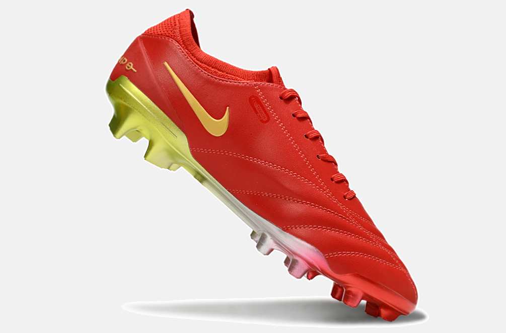 Nike Tiempo Legend 10  FG -  Vermelha e Dourada - Edição Especial - imagem 6