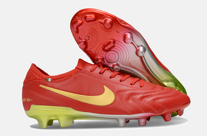 Nike Tiempo Legend 10  FG -  Vermelha e Dourada - Edição Especial - imagem 8