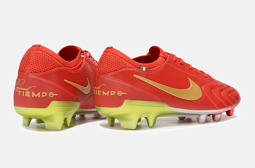 Nike Tiempo Legend 10  FG -  Vermelha e Dourada - Edição Especial - imagem 7