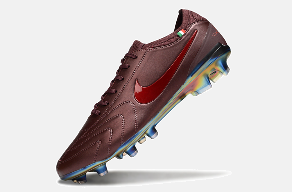 Chuteira Nike Tiempo Legend 10 FG - Vermelho - Edição Especial - detalhe