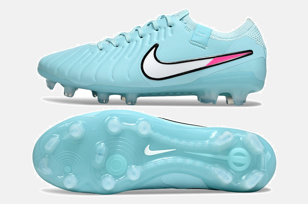 Nike Tiempo Legend 10 X Elite FG -  Azul, Rosa e Branca - Pack Prism - vista traseira