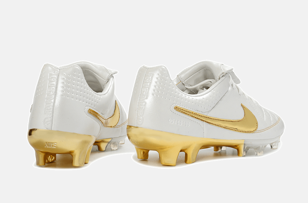 Nike Tiempo Legend Elite FG - Branca e Dourada - Touch of Gold - Tevo Sports SPORT*