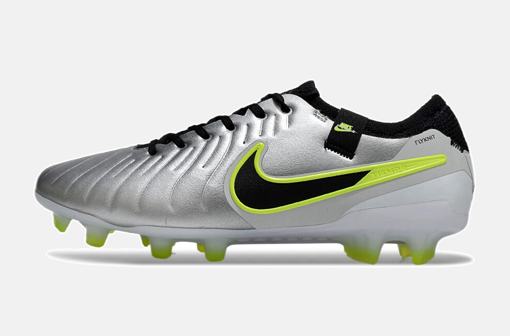 Nike Tiempo Legend 10 Elite FG - Prata e verde - imagem 6