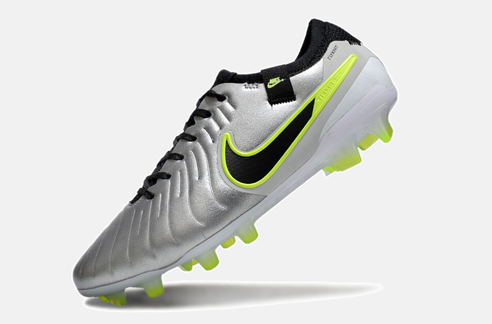 Nike Tiempo Legend 10 Elite FG - Prata e verde - imagem 4