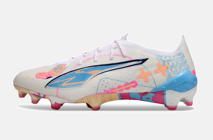 Puma Ultra 5 Ultimate FG - Branca, Azul e Rosa - imagem 4