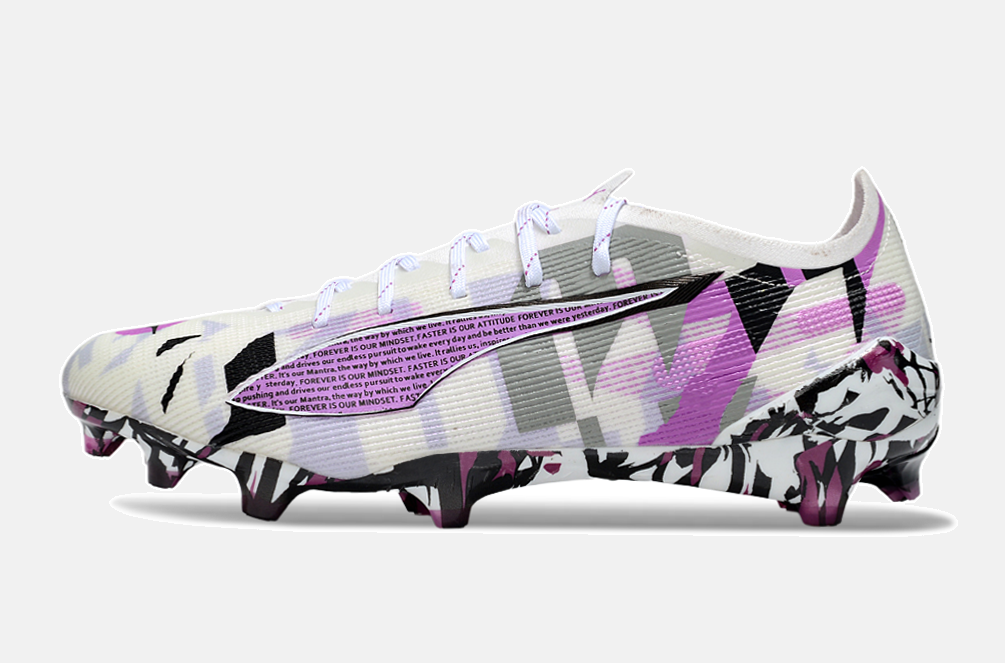 Puma Ultra 5 Ultimate FG - Branca e Roxa - imagem 4
