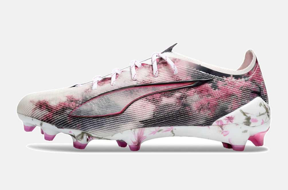 Puma Ultra 5 Ultimate FG - Branca, Preta e Rosa - imagem 4