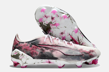 Puma Ultra 5 Ultimate FG - Branca, Preta e Rosa - imagem 8
