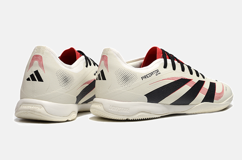 Tênis Futsal Adidas Predator Elite Fold-Over Tongue IC - Begê, Preta e Vermelha - imagem 7