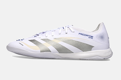 Tênis Futsal Adidas Predator Elite Fold-Over Tongue IC - Branca, Cinza e Dourada - imagem 4