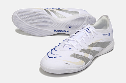 Tênis Futsal Adidas Predator Elite Fold-Over Tongue IC - Branca, Cinza e Dourada - detalhe