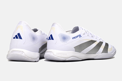 Tênis Futsal Adidas Predator Elite Fold-Over Tongue IC - Branca, Cinza e Dourada - imagem 7