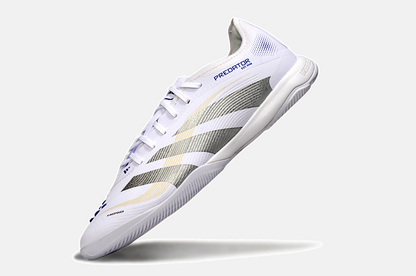 Tênis Futsal Adidas Predator Elite Fold-Over Tongue IC - Branca, Cinza e Dourada - imagem 5