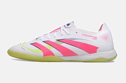 Tênis Futsal Adidas Predator Elite Fold-Over Tongue IC - Branca, Verde, Rosa e Roxa - imagem 4