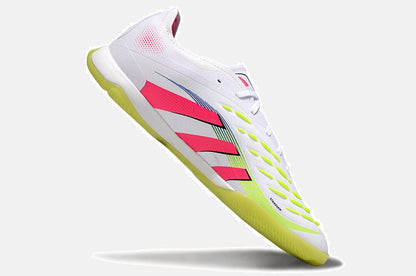 Tênis Futsal Adidas Predator Elite Fold-Over Tongue IC - Branca, Verde, Rosa e Roxa - imagem 6