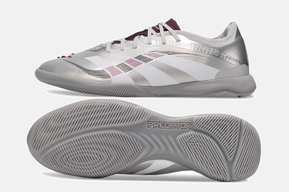 Tênis Futsal Adidas Predator Elite Fold-Over Tongue IC - Prata - vista traseira