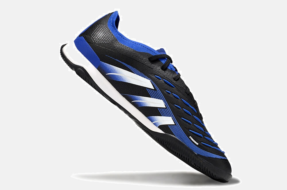 Tênis Futsal Adidas Predator Elite Fold-Over Tongue IC - Preta, Azul e Branca - imagem 6
